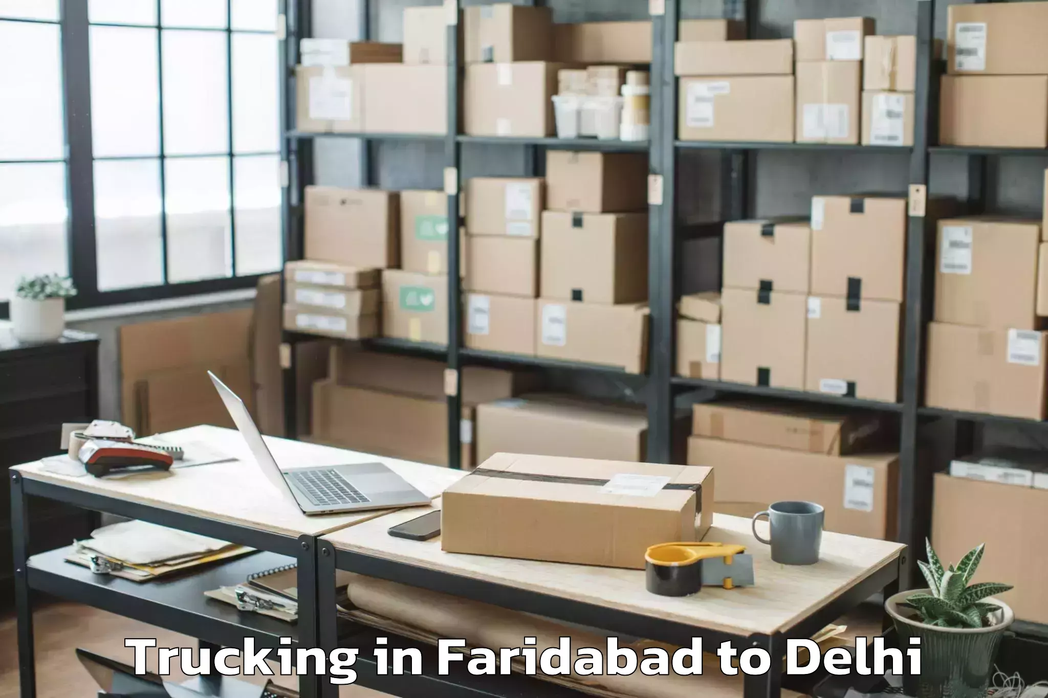 Affordable Faridabad to D Mall Rohini Trucking